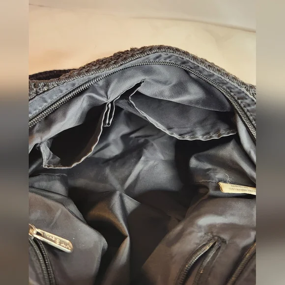 The Sak Vintage Black Crochet Lined Shoulder Hobo Bag OS - Picture 11 of 11